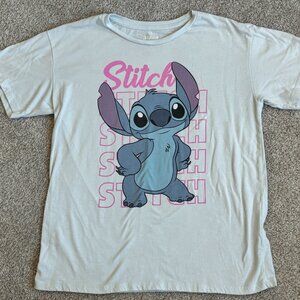 Disney Stitch Shirt Girls XL 14 16 Blue